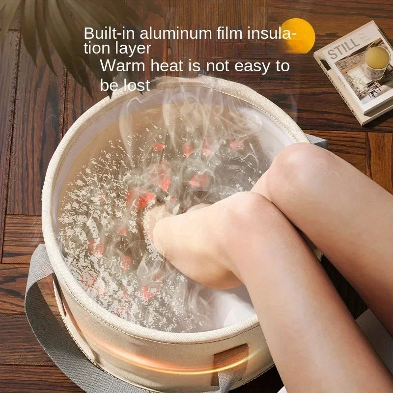 Foot Bath Tub Equipped With Advanced Temperature Control Massage Function Creating Your Exclusive Relaxing Home Spa Experience