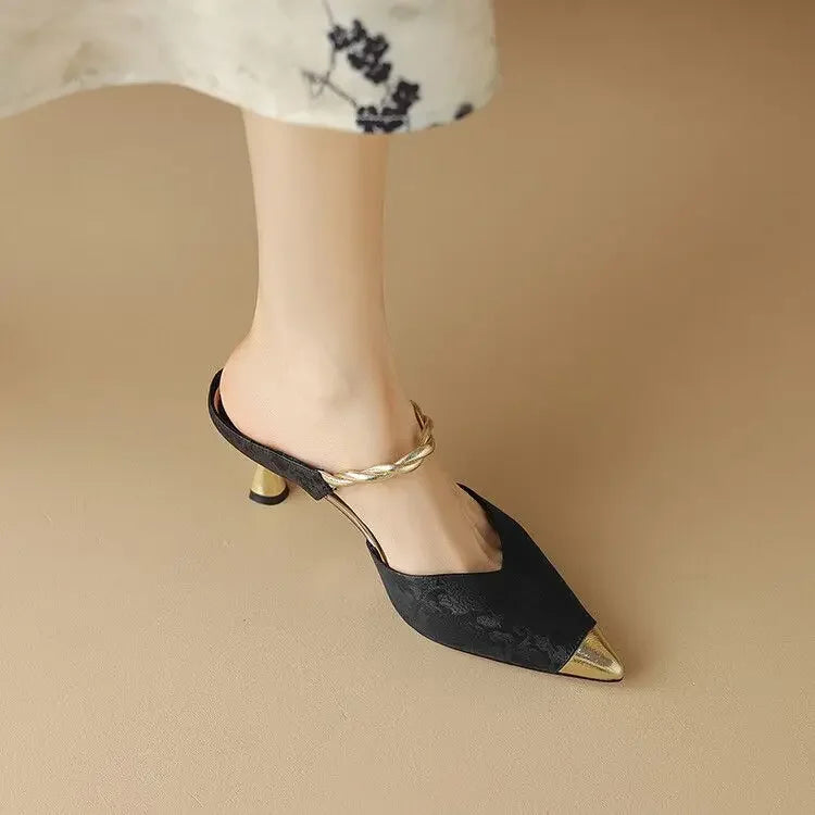 Women's Slippers and Ladies Sandals Slip-resistant Shoes Height 2024 Luxury New Fashion Comfortable Elegan Slides H Sandal 39