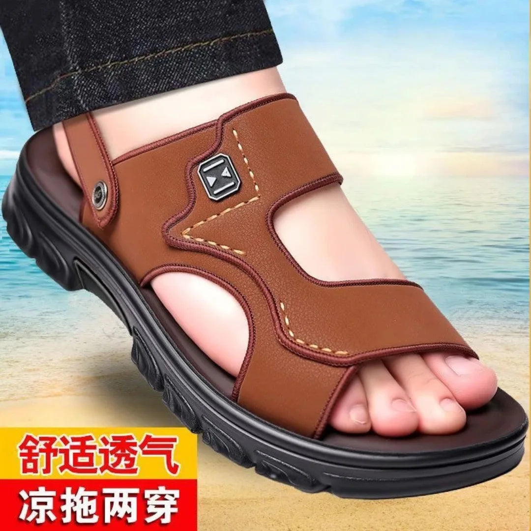High Quality Men's Sandals and Slippers Are Integrated for Outdoor Driving Thick Bottom Anti Slip and Waterproof Men Shoes