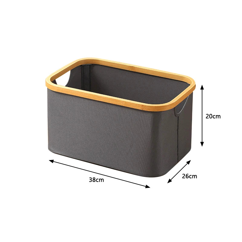 Foldable Dirty Clothes Basket With Lid Oxford Cloth Home Storage Basket For Dirty Clothes Toys Bathroom Laundry Basket