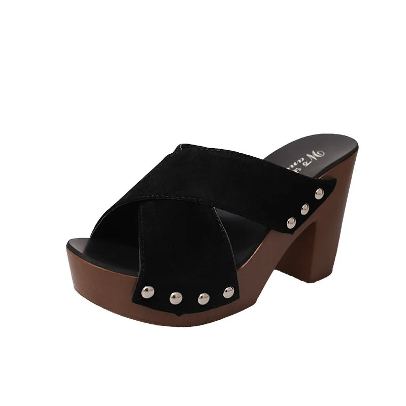 Women Sandals High Heels Summer Platform Shoes Chaussure Femme Outdoor Sandale Slippers Footwear Sandalias De Mujer Beach Slides