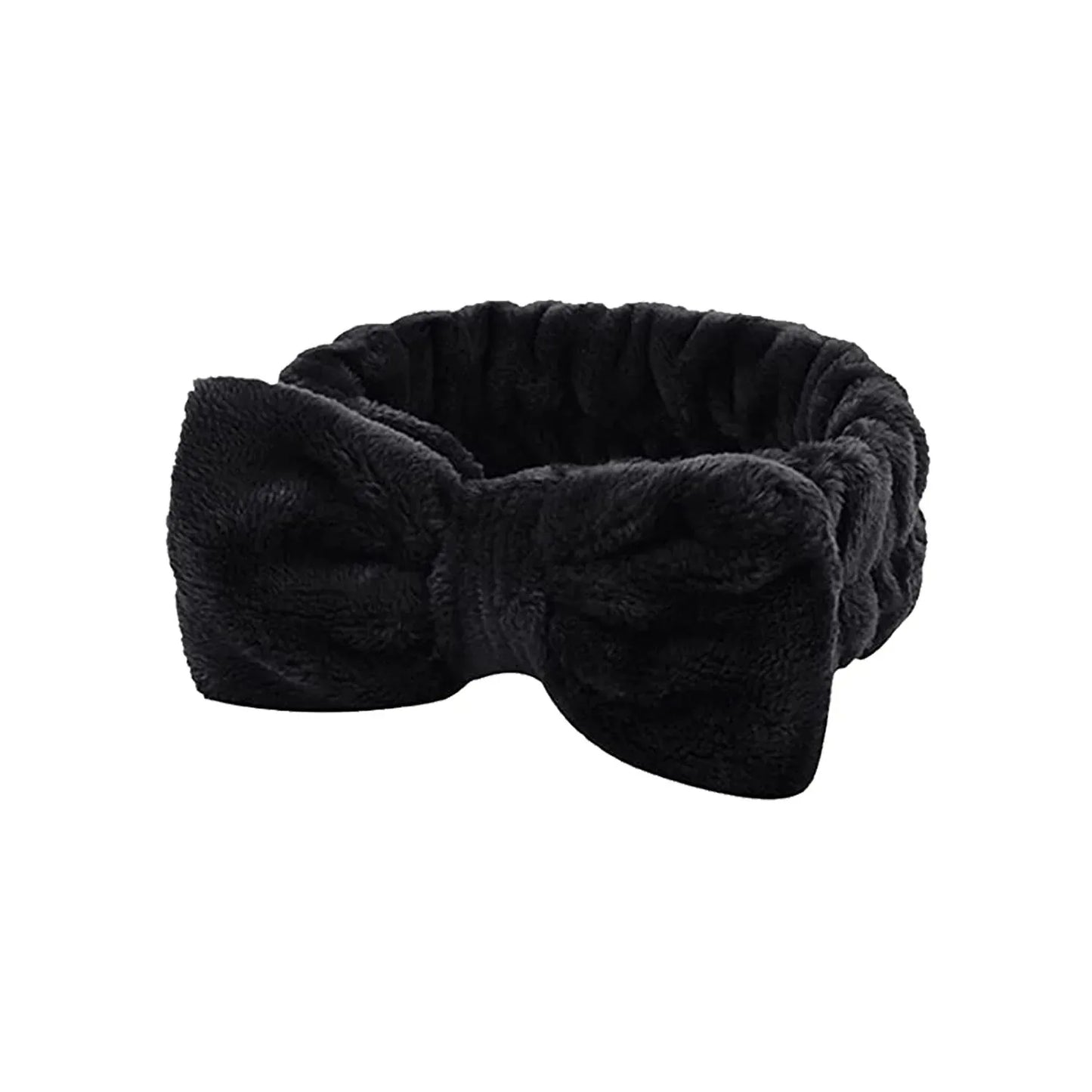 Bow Headband Wristband Set Towel Elastic Soft Washing Face Shower Make Up Yoga Sports Skincare Headband For Women Girls