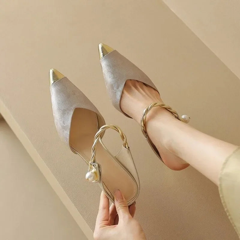 Women's Slippers and Ladies Sandals Slip-resistant Shoes Height 2024 Luxury New Fashion Comfortable Elegan Slides H Sandal 39