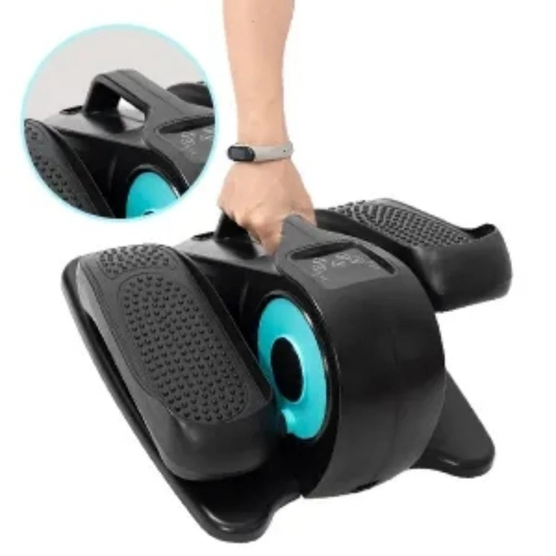Under Desk Elliptical, Electric Seated Pedal Exerciser, Leg Exerciser with Display Monitor, Remote Control Adjustable Speeds, E
