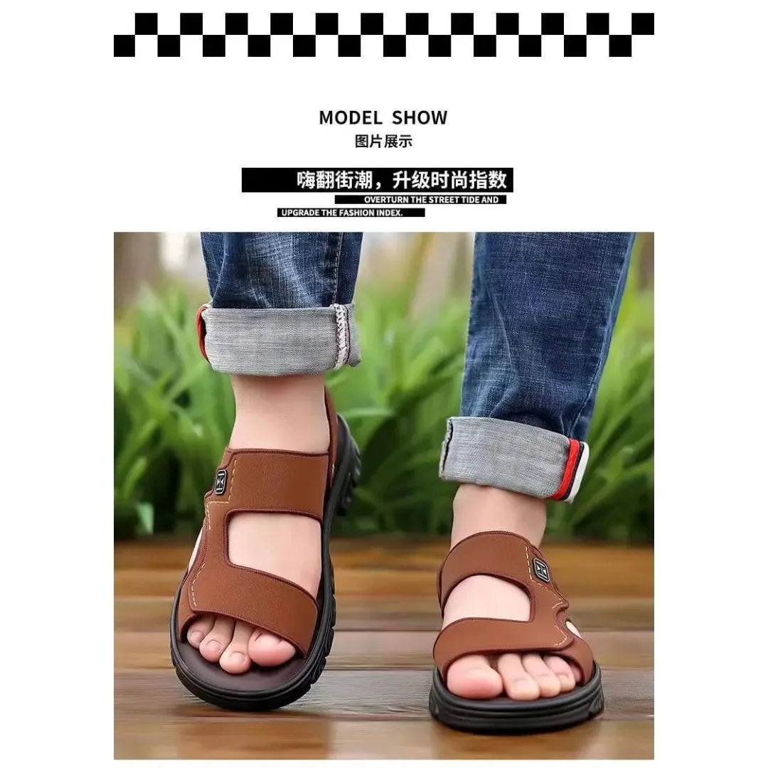 High Quality Men's Sandals and Slippers Are Integrated for Outdoor Driving Thick Bottom Anti Slip and Waterproof Men Shoes