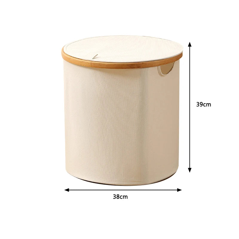 Foldable Dirty Clothes Basket With Lid Oxford Cloth Home Storage Basket For Dirty Clothes Toys Bathroom Laundry Basket