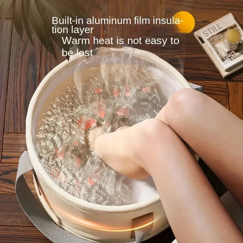 Foot Bath Tub Equipped With Advanced Temperature Control Massage Function Creating Your Exclusive Relaxing Home Spa Experience