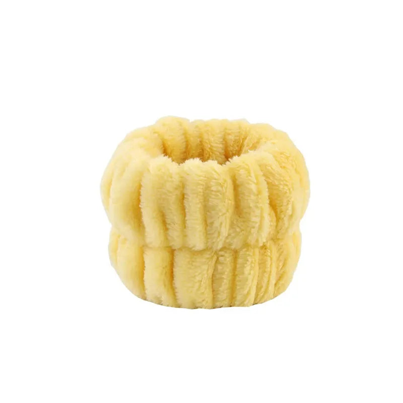 Bow Headband Wristband Set Towel Elastic Soft Washing Face Shower Make Up Yoga Sports Skincare Headband For Women Girls