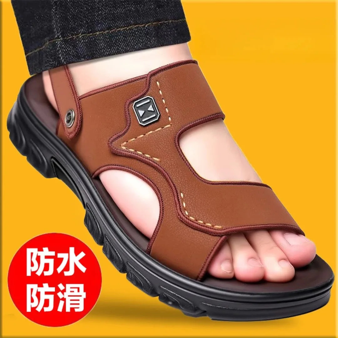 High Quality Men's Sandals and Slippers Are Integrated for Outdoor Driving Thick Bottom Anti Slip and Waterproof Men Shoes