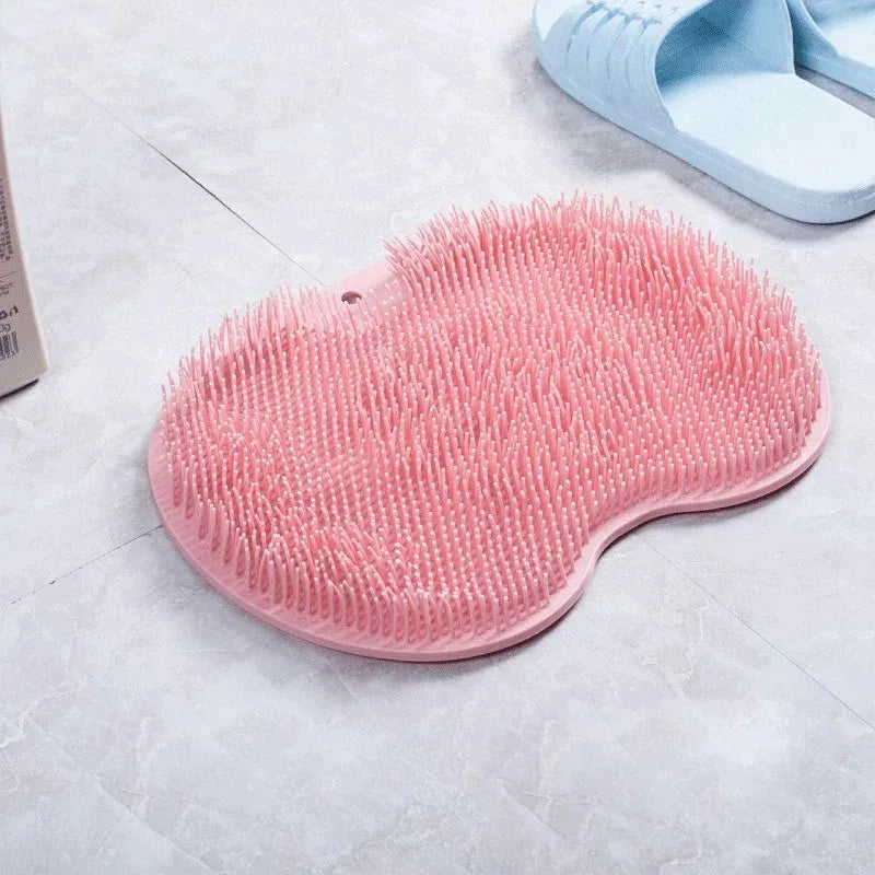 Foot Scrubbing Pad Bathroom Bath Brush Multifunctional Scrubbing Foot Massage Pad Non-slip Foot Pad Silicone Bath Brush