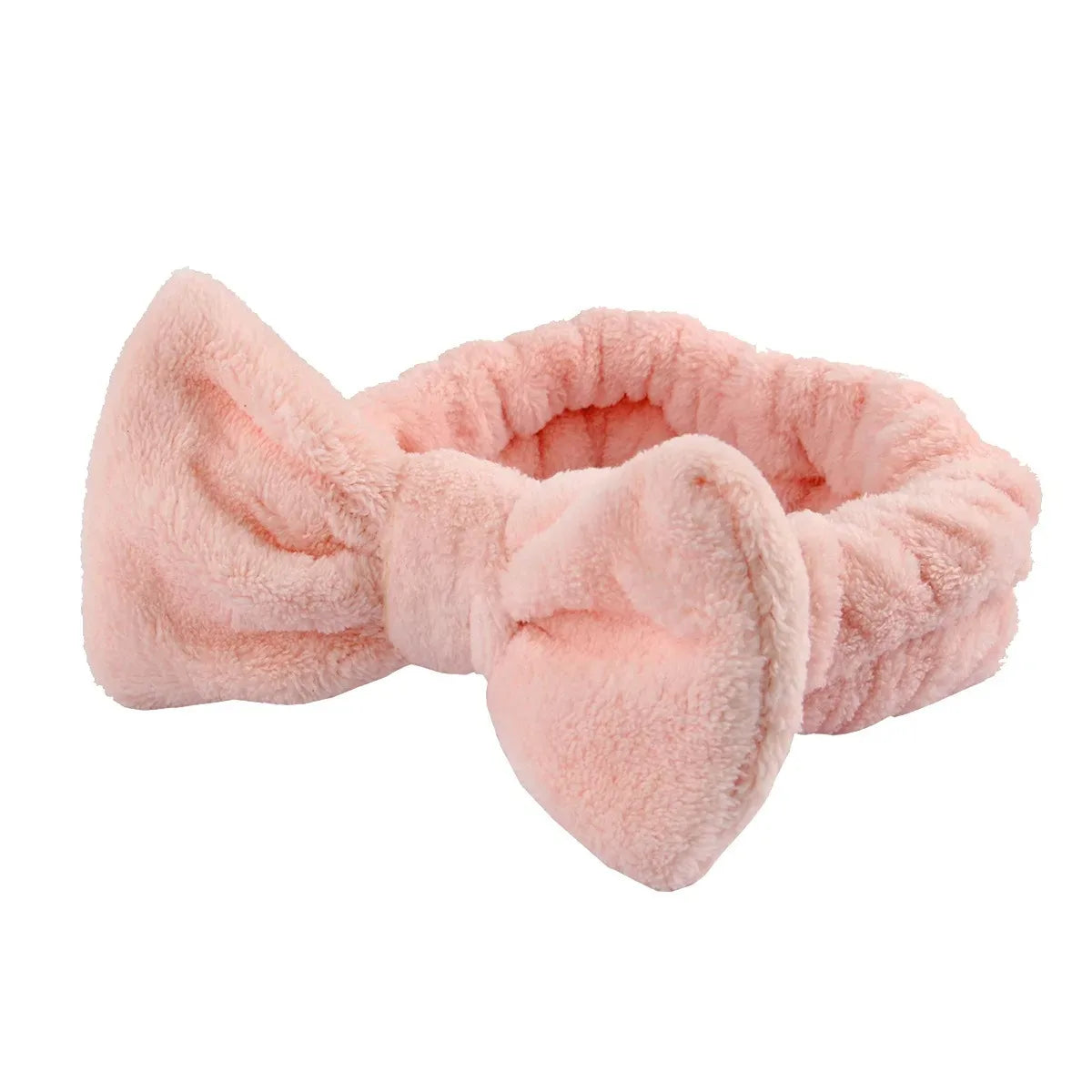 Bow Headband Wristband Set Towel Elastic Soft Washing Face Shower Make Up Yoga Sports Skincare Headband For Women Girls