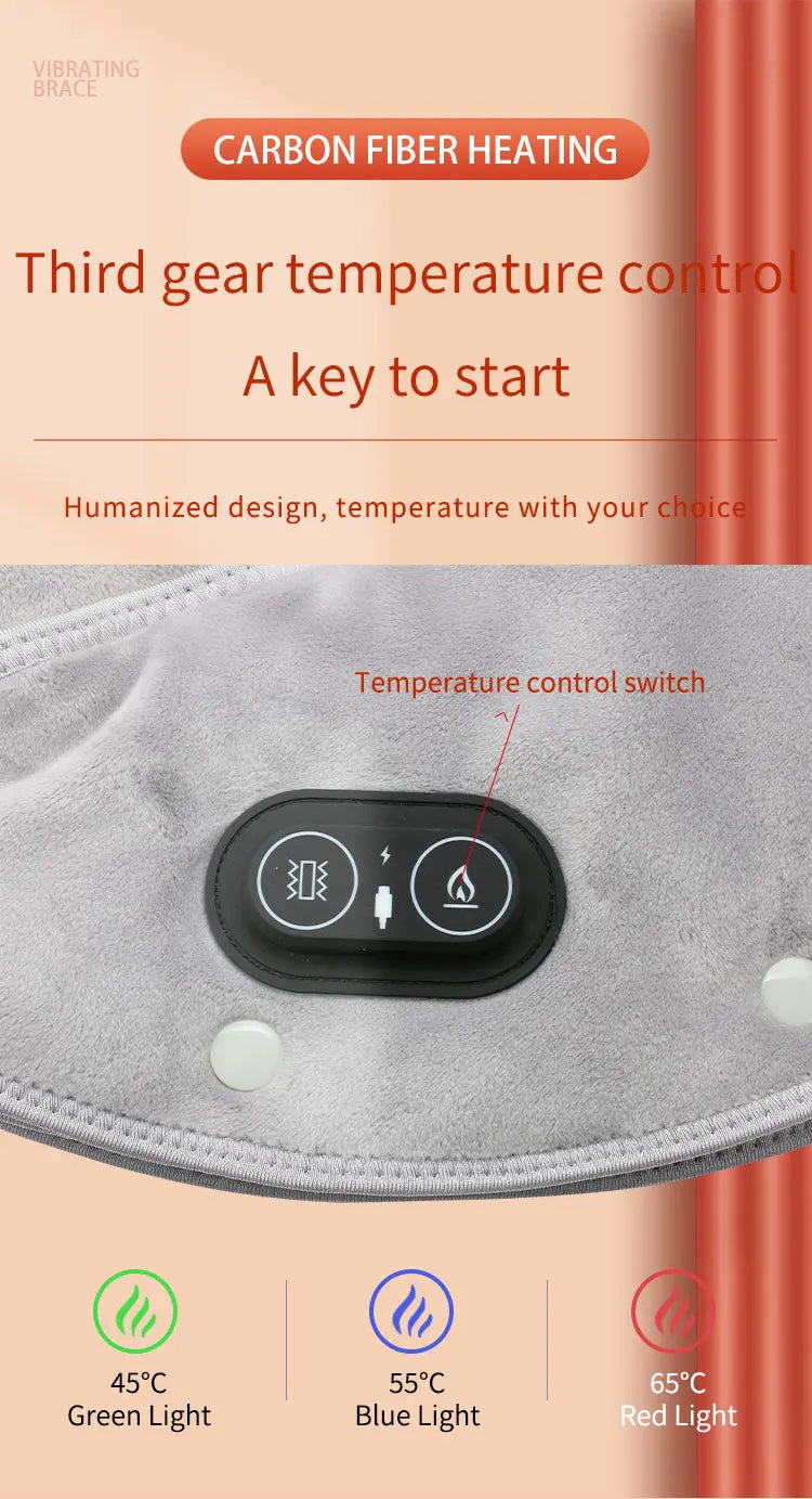 Electric Heating shoulder Neck Pad Massager USB Cervical Brace Wrap Thermal Compress Relieve Pain Fatigue Warm Back Brace Tool
