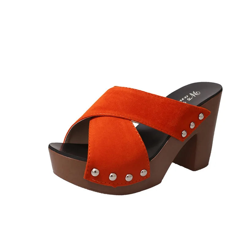 Women Sandals High Heels Summer Platform Shoes Chaussure Femme Outdoor Sandale Slippers Footwear Sandalias De Mujer Beach Slides