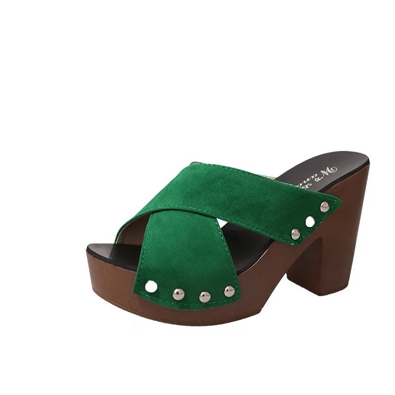 Women Sandals High Heels Summer Platform Shoes Chaussure Femme Outdoor Sandale Slippers Footwear Sandalias De Mujer Beach Slides