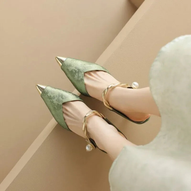 Women's Slippers and Ladies Sandals Slip-resistant Shoes Height 2024 Luxury New Fashion Comfortable Elegan Slides H Sandal 39