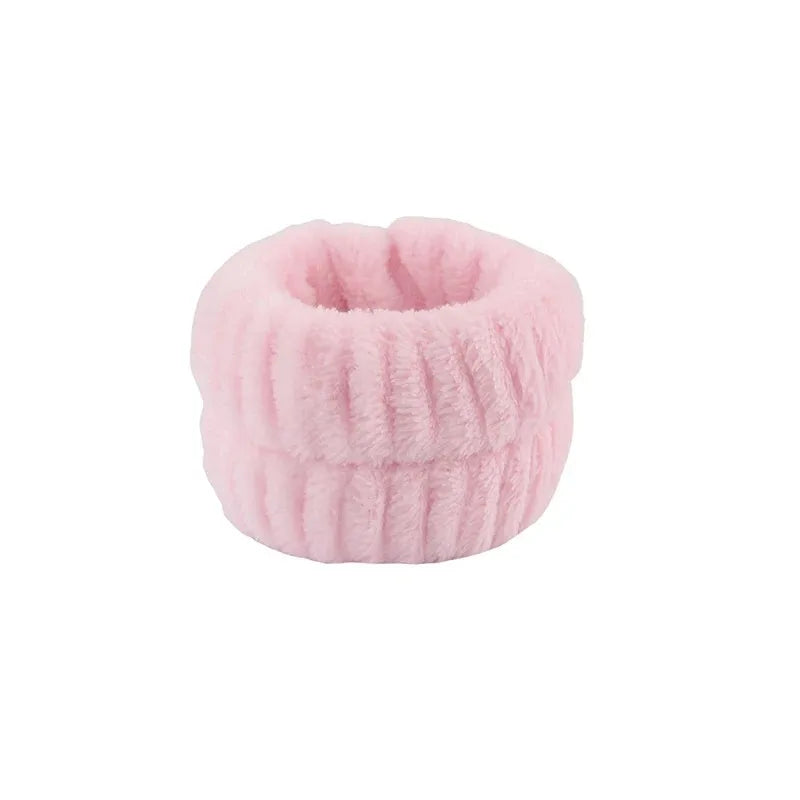 Bow Headband Wristband Set Towel Elastic Soft Washing Face Shower Make Up Yoga Sports Skincare Headband For Women Girls