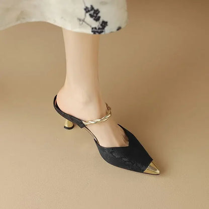 Women's Slippers and Ladies Sandals Slip-resistant Shoes Height 2024 Luxury New Fashion Comfortable Elegan Slides H Sandal 39