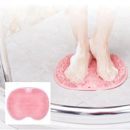 Foot Scrubbing Pad Bathroom Bath Brush Multifunctional Scrubbing Foot Massage Pad Non-slip Foot Pad Silicone Bath Brush
