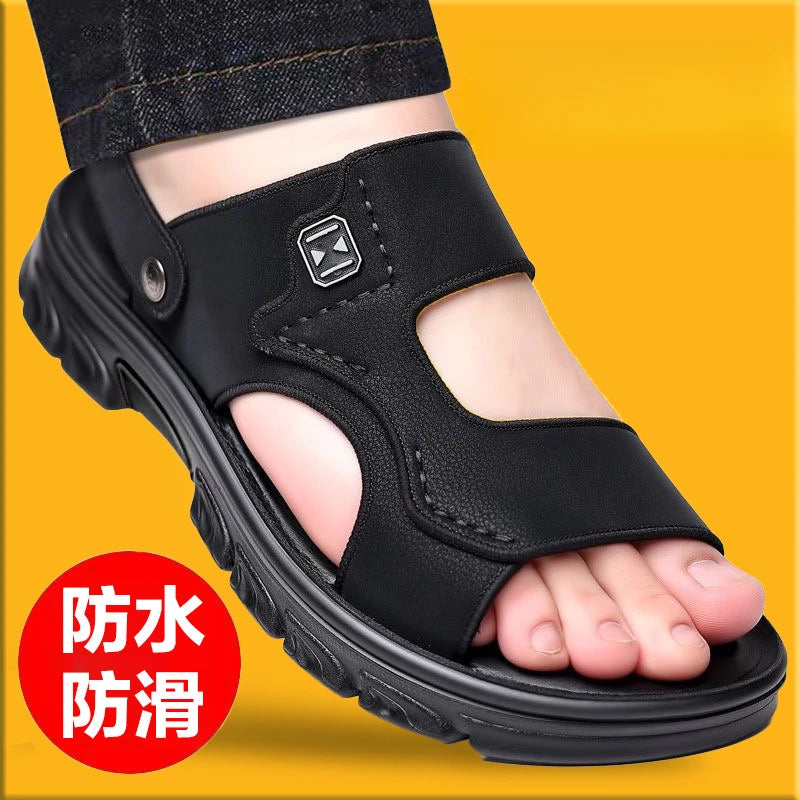 High Quality Men's Sandals and Slippers Are Integrated for Outdoor Driving Thick Bottom Anti Slip and Waterproof Men Shoes