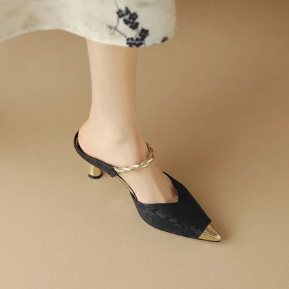 Women's Slippers and Ladies Sandals Slip-resistant Shoes Height 2024 Luxury New Fashion Comfortable Elegan Slides H Sandal 39
