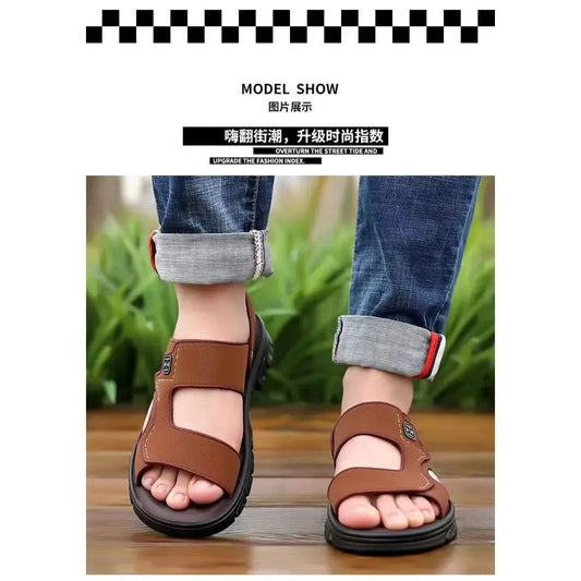 High Quality Men's Sandals and Slippers Are Integrated for Outdoor Driving Thick Bottom Anti Slip and Waterproof Men Shoes