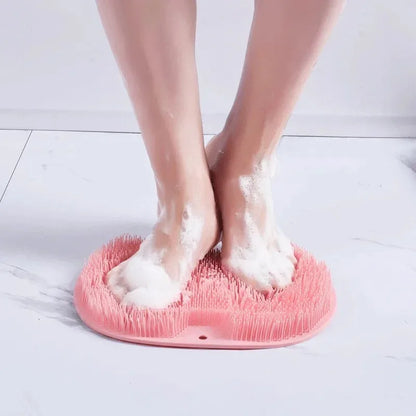 Foot Scrubbing Pad Bathroom Bath Brush Multifunctional Scrubbing Foot Massage Pad Non-slip Foot Pad Silicone Bath Brush