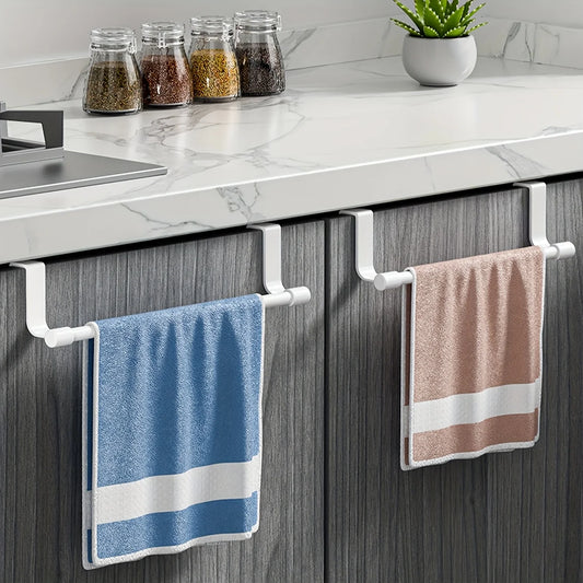 Wall Mounted Kitchen Cabinet Towel Rack - A Space Saving Cloth Rack Suitable for Homes and Bathrooms,No Drilling Required