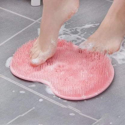 Foot Scrubbing Pad Bathroom Bath Brush Multifunctional Scrubbing Foot Massage Pad Non-slip Foot Pad Silicone Bath Brush