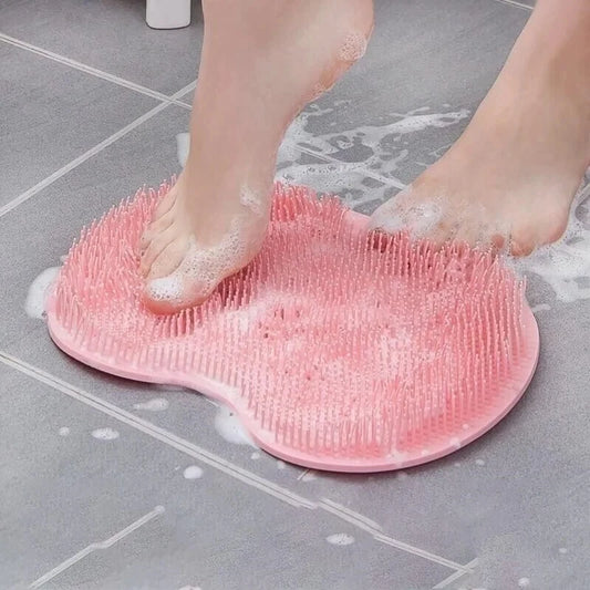 Foot Scrubbing Pad Bathroom Bath Brush Multifunctional Scrubbing Foot Massage Pad Non-slip Foot Pad Silicone Bath Brush
