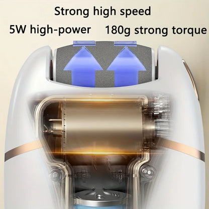 Rechargeable electric foot grinder - thick leather polishing, gentle exfoliation, painless calluses removal, portable, suitable