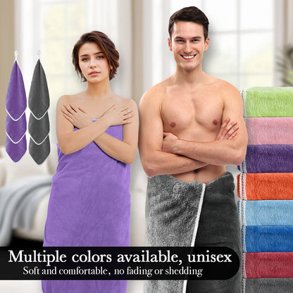 [Bath Towel Set] 8pcs Bath Towel Set - 2pcsExtra Large Bath Towel & 6pcs Bath Towel Bath Towel Hair Drying Turban Super Soft
