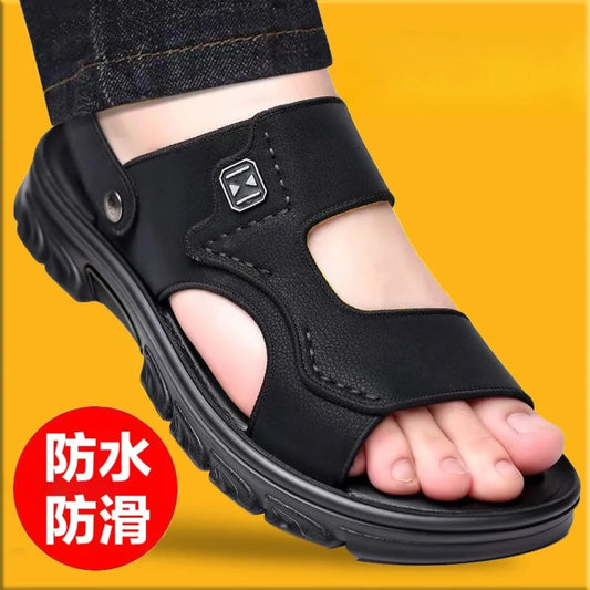 High Quality Men's Sandals and Slippers Are Integrated for Outdoor Driving Thick Bottom Anti Slip and Waterproof Men Shoes